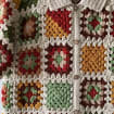 Colorful Granny Square Crochet Shirt: Lightweight Cotton Summer Polo Shirt